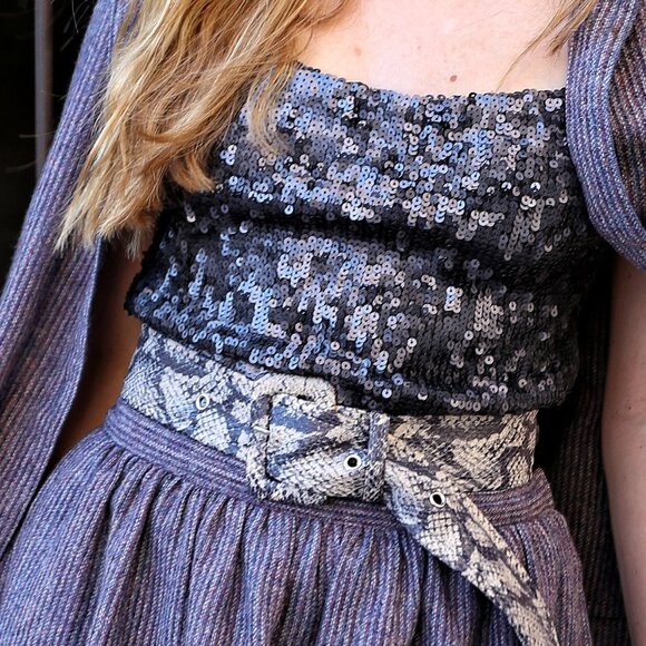 Vintage Fendi Sequin Tube Top - Picture 2 of 8